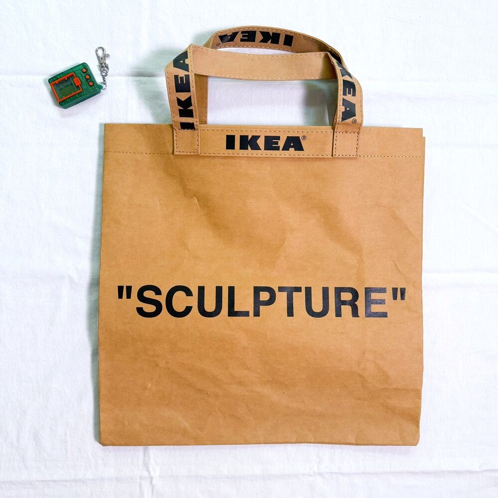 Virgil Abloh x IKEA MARKERAD Off-White "SCULPTURE" Tote Bag - Medium 9 Gallon